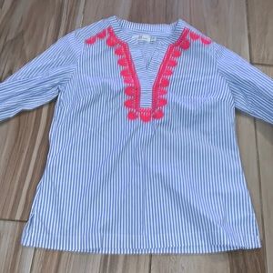 Vineyard Vines cotton embroidered tunic